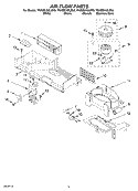 AIR FLOW PARTS Diagram and Parts List for YKHMS155LBL0  KitchenAid Microwave