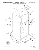 CABINET Diagram and Parts List for KTRP20MDWH04  Whirlpool Refrigerator