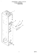 FREEZER LINER Diagram and Parts List for KSSS42QJX00  KitchenAid Refrigerator