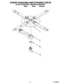 LOWER WASHARM AND STRAINER PARTS Diagram and Parts List for KUDS03CTWH2  KitchenAid Dishwasher