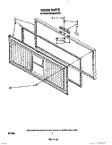 DOOR Diagram and Parts List for RH1500RWW00  Roper Freezer