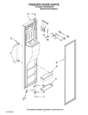 FREEZER DOOR PARTS Diagram and Parts List for KSC24C8EYP01  KitchenAid Refrigerator