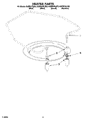 HEATER PARTS Diagram and Parts List for KUDP01FLBL5  KitchenAid Dishwasher