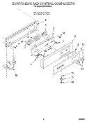 ESCUTCHEON AND CONTROL COMPONENTS Diagram and Parts List for KUIS185DBL0  KitchenAid Ice Maker