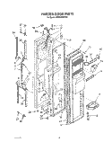 FREEZER DOOR Diagram and Parts List for JWARG480PW01  Whirlpool Refrigerator