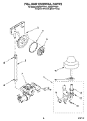 FILL AND OVERFILL PARTS Diagram and Parts List for KUDS01FKSS1  KitchenAid Dishwasher