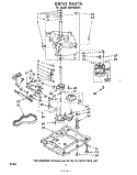 DRIVE Diagram and Parts List for LHC4500W1  Whirlpool Washer