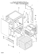 OVEN CHASSIS Diagram and Parts List for KERC600GBS0  KitchenAid Range