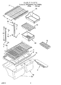 SHELF, LIT/OPTIONAL Diagram and Parts List for 3VET19NKFW03  Whirlpool Refrigerator
