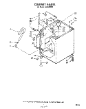CABINET Diagram and Parts List for LHA6300W2  Whirlpool Washer