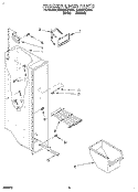 FREEZER LINER Diagram and Parts List for ED22ZRXDW01  Whirlpool Refrigerator