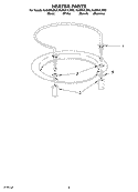 HEATER Diagram and Parts List for KUDI01ILSS0  Whirlpool Dishwasher