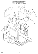 LOWER OVEN Diagram and Parts List for RB770PXYB0  Whirlpool Wall Oven