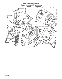 SECTION Diagram and Parts List for LEC6848AN0  Whirlpool Dryer