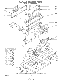 TOP AND CONSOLE Diagram and Parts List for LA5300XMW0  Whirlpool Washer