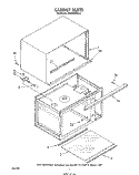 CABINET Diagram and Parts List for MW8800XS4  Whirlpool Microwave