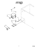 SECTION Diagram and Parts List for RH1500RAW00  Roper Freezer