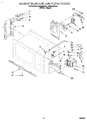 MAGNETRON AND AIR FLOW, LITERATURE Diagram and Parts List for MG3090XBB0  Whirlpool Microwave