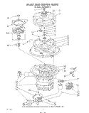PUMP AND MOTOR Diagram and Parts List for 4KUDA220T2  KitchenAid Dishwasher