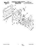 CONTROL PANEL Diagram and Parts List for SF367PEYQ5  Whirlpool Range