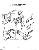 AIR FLOW AND CONTROL Diagram and Parts List for X07002X00  Roper Air Conditioner