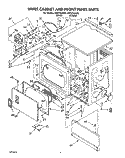 Part Location Diagram of 3389962 Whirlpool Harness (Upper)