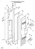 FREEZER DOOR Diagram and Parts List for KSSS36DBW00  KitchenAid Refrigerator