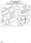 INSTALLATION Diagram and Parts List for ACQ214XA0  Whirlpool Air Conditioner