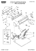 Part Location Diagram of 3405705 Whirlpool PANEL-CNTL