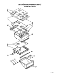 REFRIGERATOR SHELF Diagram and Parts List for KSRS27QXWH00  KitchenAid Refrigerator