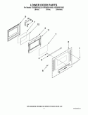Part Location Diagram of W10346122 Whirlpool GLASS-DOOR