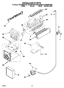 ICEMAKER PARTS, OPTIONAL PARTS (NOT INCLUDED) Diagram and Parts List for KSCS25INSS00  KitchenAid Refrigerator