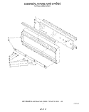 CONTROL FRAME AND KNOBS Diagram and Parts List for KEMS376TBL3  KitchenAid Microwave Oven Combo