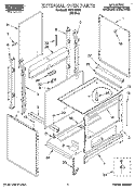 EXTERNAL OVEN, LIT/OPTIONAL Diagram and Parts List for FEP210VW5  Roper Range