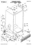 Part Location Diagram of 2255373 Whirlpool Service & Wiring Sheet