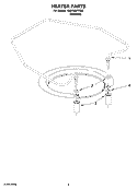 HEATER PARTS Diagram and Parts List for KUDC03FTSS0  KitchenAid Dishwasher