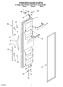 FREEZER DOOR Diagram and Parts List for GD5NHGXKB01  Whirlpool Refrigerator
