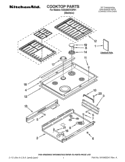 COOKTOP PARTS Diagram and Parts List for KGSS907XSP01  KitchenAid Range