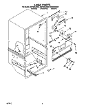 Part Location Diagram of 2160533 Whirlpool GASKET, FAN SCROLL