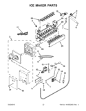 ICE MAKER PARTS Diagram and Parts List for KBRC36FTS07  KitchenAid Refrigerator