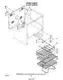 OVEN , LITERATURE AND OPTIONAL Diagram and Parts List for RJE395PW0  Whirlpool Range