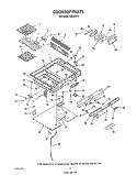 COOKTOP , LIT/OPTIONAL Diagram and Parts List for N9457X3  Roper Range