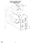 REAR CHASSIS, OPTIONAL Diagram and Parts List for KERC507YWH2  KitchenAid Range