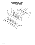CONTROL PANEL, LIT/OPTIONAL Diagram and Parts List for KEBI171YWH1  KitchenAid Wall Oven