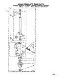 BRAKE AND DRIVE TUBE Diagram and Parts List for LA5300XTN1  Whirlpool Washer
