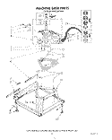 MACHINE BASE Diagram and Parts List for KAWE900SWH1  KitchenAid Washer
