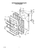 REFRIGERATOR DOOR Diagram and Parts List for ET20GMXXW00  Whirlpool Refrigerator