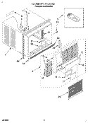 CABINET Diagram and Parts List for 4CACM14DD0  Whirlpool Air Conditioner