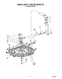 UPPER WASH AND RINSE Diagram and Parts List for KUDI220T0  KitchenAid Dishwasher