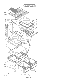 SHELF Diagram and Parts List for ET18MKXPWR0  Whirlpool Refrigerator